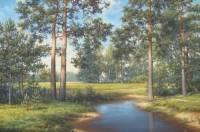 художник Корчак В.В. картина "Опушка соснового леса"